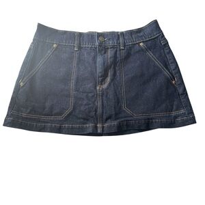 American Eagle Denim Low-Rise A-Line Mini Jean Skirt Size 10R